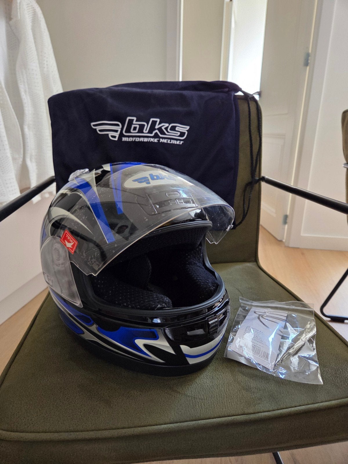 BKS Motor/Scooter Helm - Maat XS, XS, Nieuw zonder kaartje, Integraalhelm, Ophalen