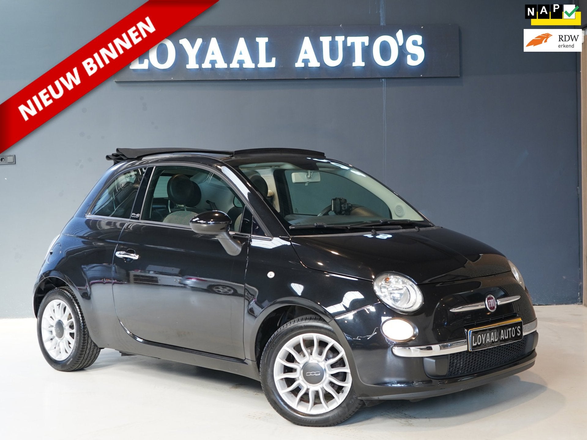 Fiat 500 C 0.9 TwinAir Lounge | 1E EIGENAAR | AIRCO | PDC |, Auto's, Euro 5, Gebruikt, 31 €/maand, Cabriolet
