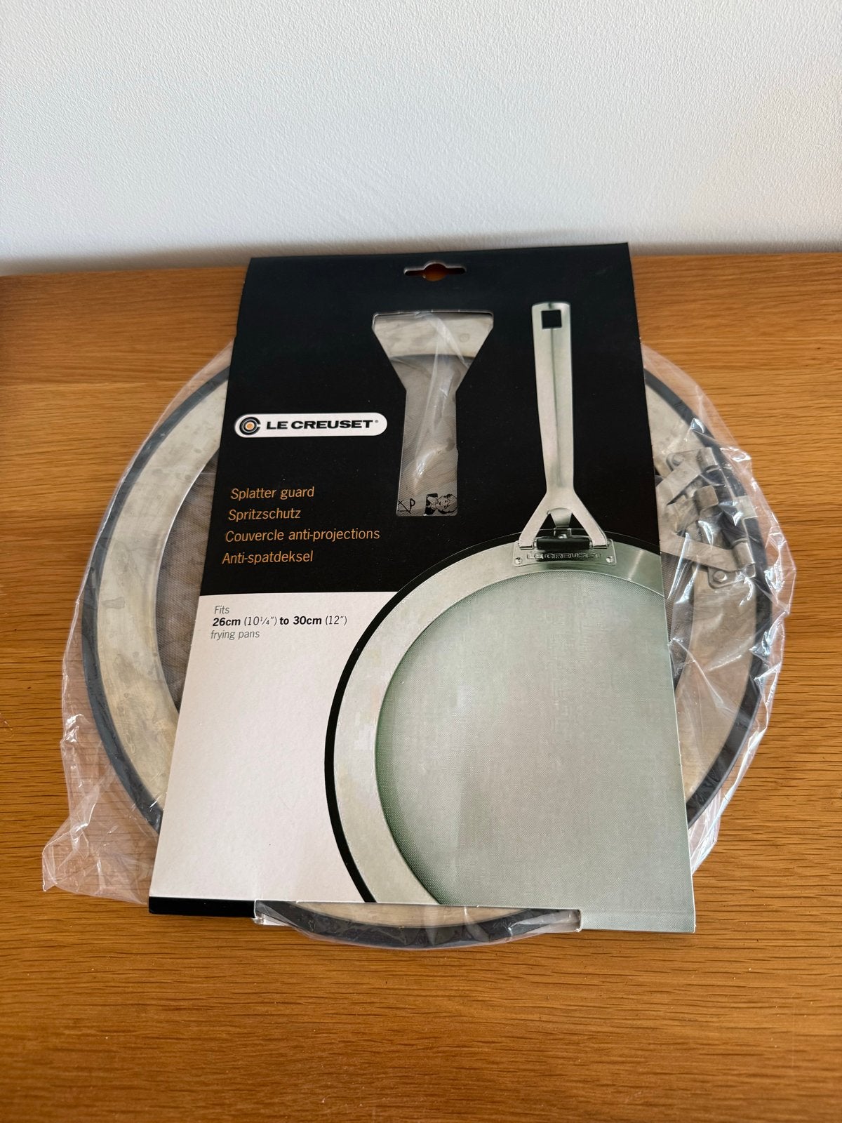 Le Creuset Spatdeksel 26 tot 30cm Nieuw in verpakking, Le Creuset, Overige typen, Ophalen of Verzenden, Metaal