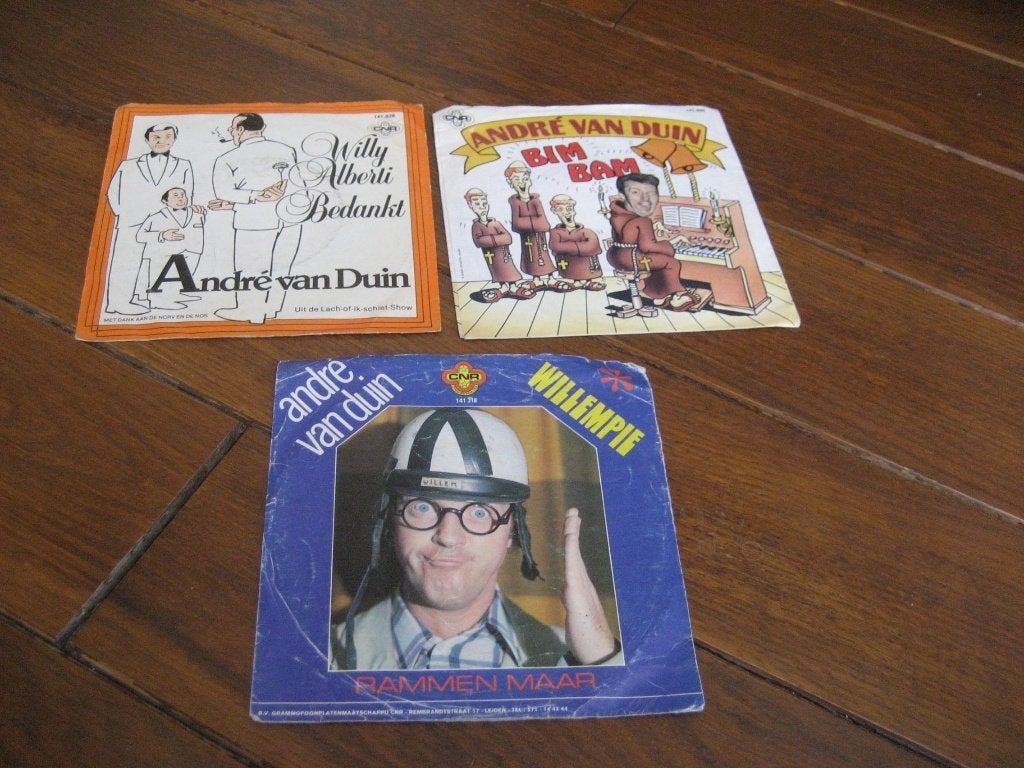 Andre van duin singles 3x, Gebruikt, 7 inch, Single, Ophalen of Verzenden