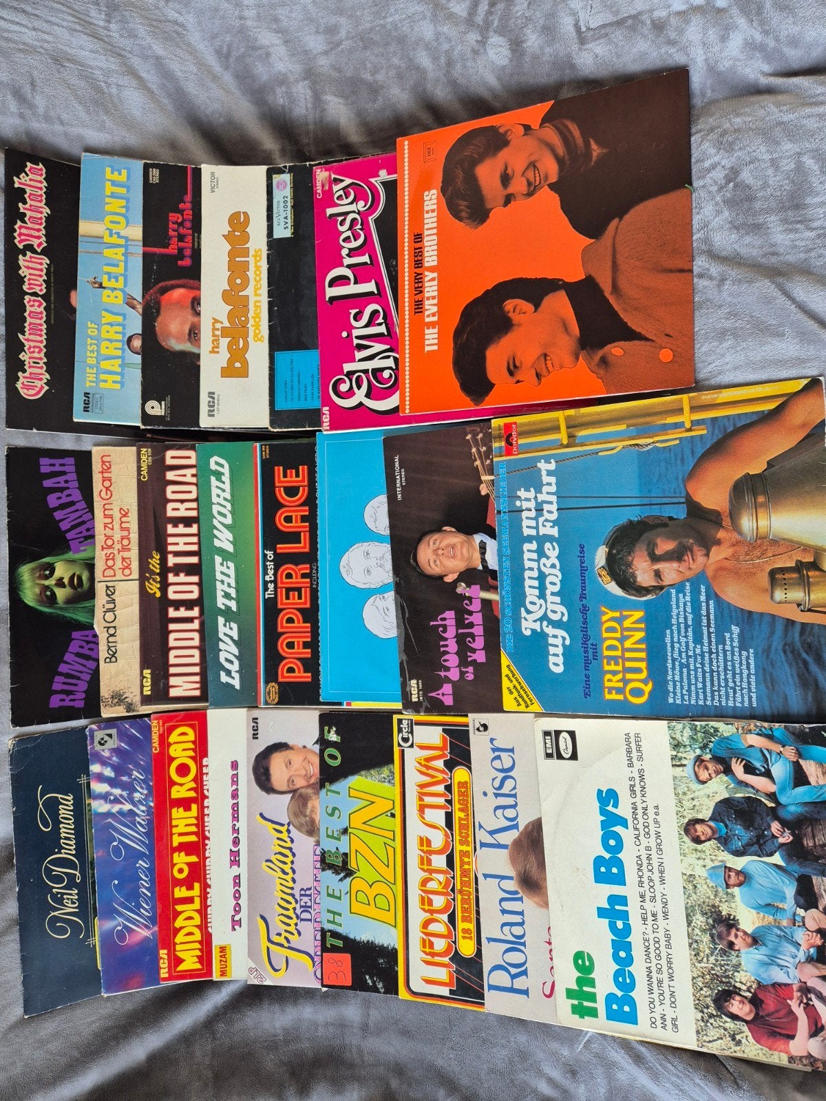 40 lp's uit de jaren 60 en 70. Belafonte, Elvis, Quinn, BZN, Ophalen of Verzenden, Gebruikt, 12 inch, LP