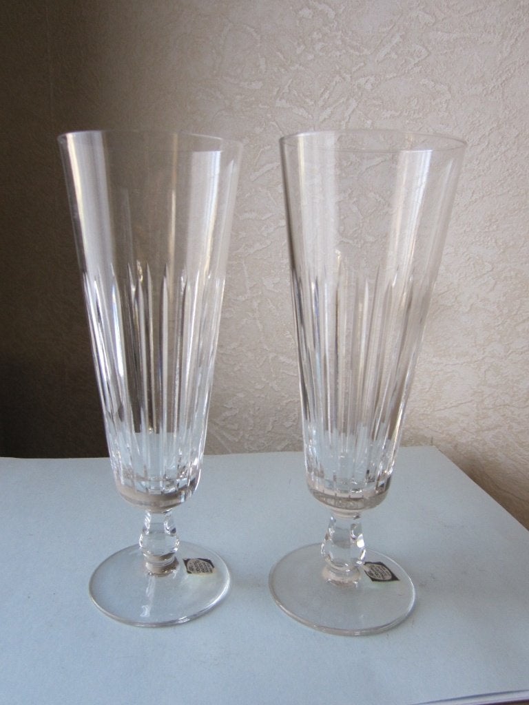 Vijf Royal Leerdam champagne flutes Model Royalty, Antiek en Kunst, Antiek | Glas en Kristal, Verzenden