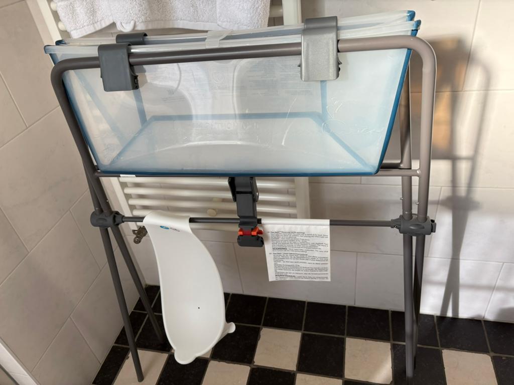 Stokke babybadje compleet, Ophalen of Verzenden, Gebruikt, Badje, Standaard