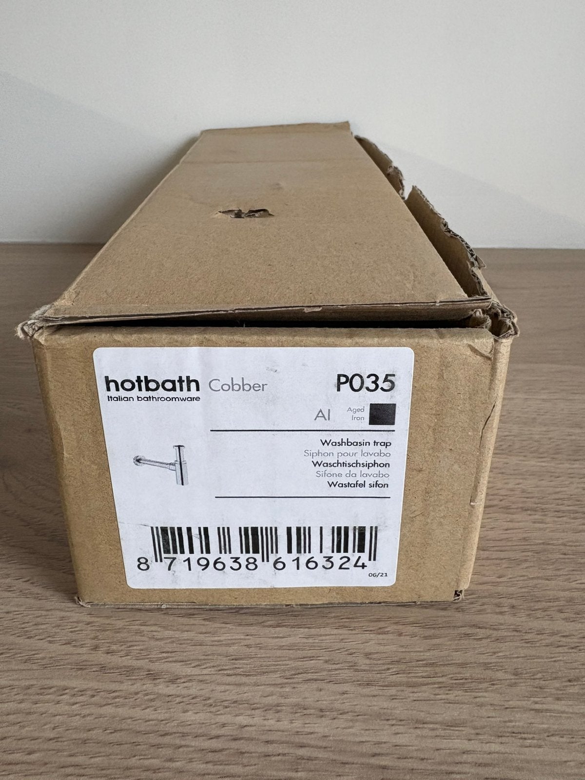 Hotbath design sifon, Ophalen of Verzenden, Nieuw, Chroom, Wastafel