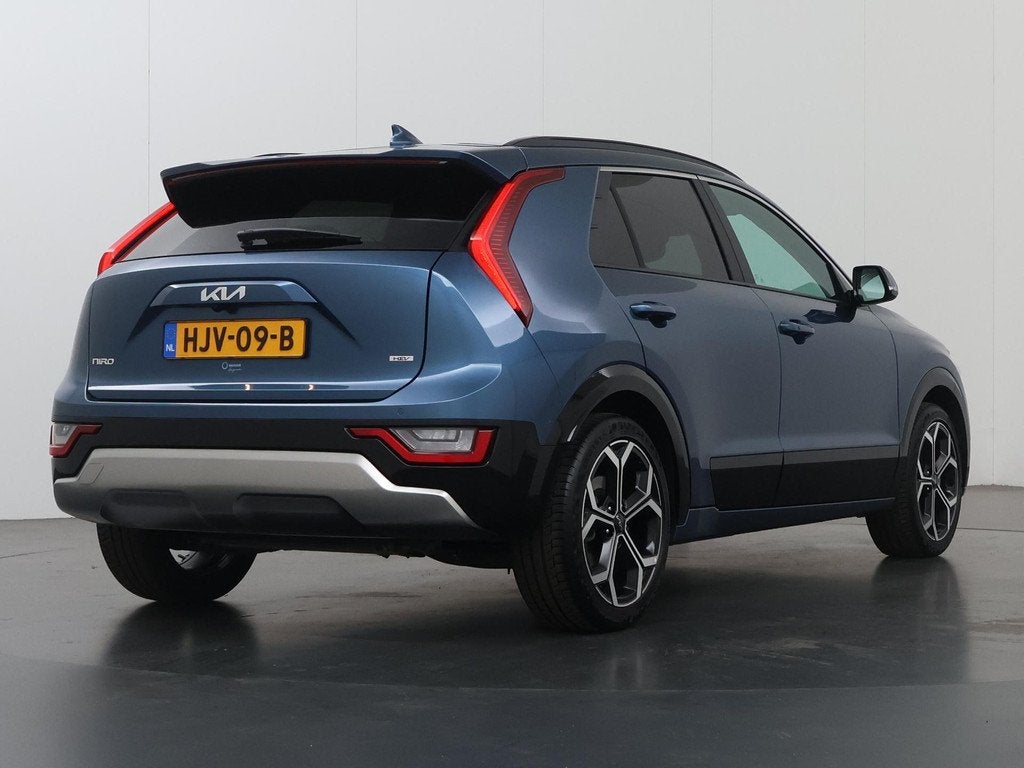 Kia Niro 1.6 GDi Hybrid ExecutiveLine | Panoramadak | Harman, Auto's, Kia, 1374 kg, 137 pk, Gebruikt, Blauw