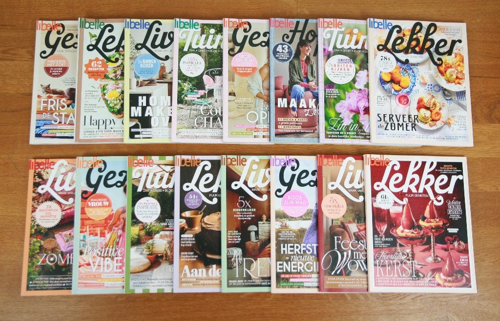 Libelle SPECIALS jaargang 2025 - 16x luxe thema magazines, Ophalen of Verzenden, Zo goed als nieuw, Glossy