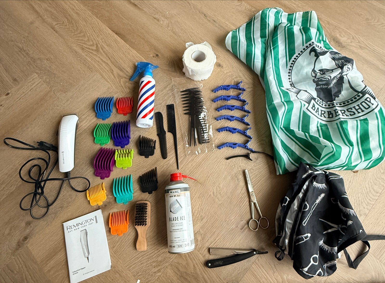 Remington ColourCut Clipper HC3035 met complete kapperset, Ophalen of Verzenden, Gebruikt, Tondeuse