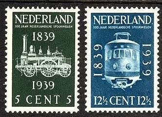 nederland nvph 325 - 326 ongebr, Verzenden, T/m 1940, Postfris