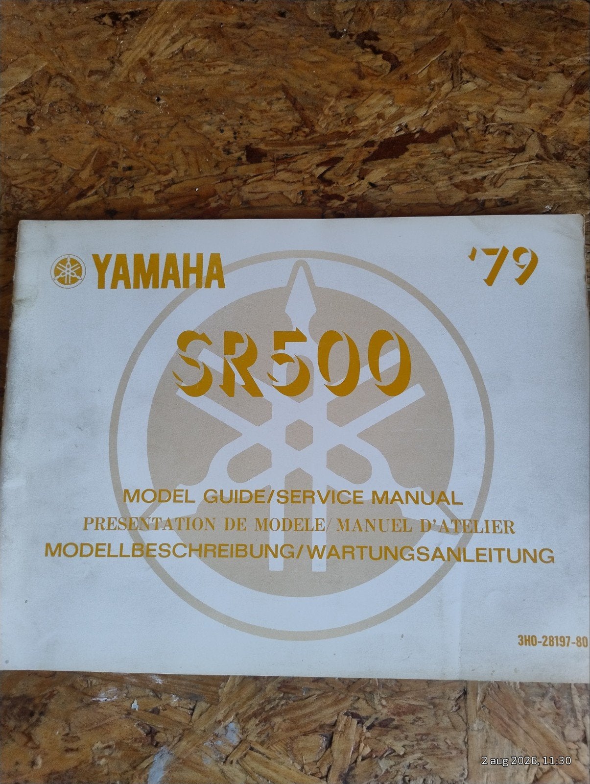 Yamaha SR500 Modelgids/Servicehandleiding '79, Verzenden, Yamaha