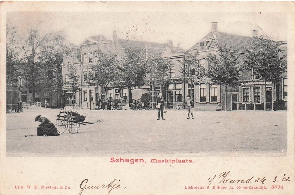 702-159-041 Schagen Marktplaats, Verzenden, Voor 1920, Noord-Holland