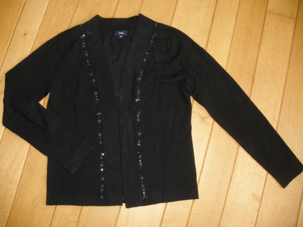 HEMA vest zwart met pailletten maat M, Maat 38/40 (M), Zwart, Ophalen of Verzenden, Zo goed als nieuw