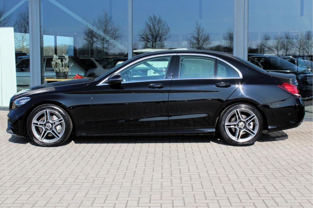 Mercedes-Benz C-Klasse 200 Business Solution AMG ACC CAMERA, Auto's, Automaat, 4 cilinders, Met garantie (alle), Zwart