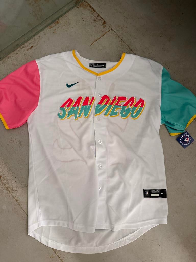 San Diego Padres Juan Soto 22 Nike baseballshirt Maat L, Ophalen of Verzenden, Nieuw, Honkbal, Kleding