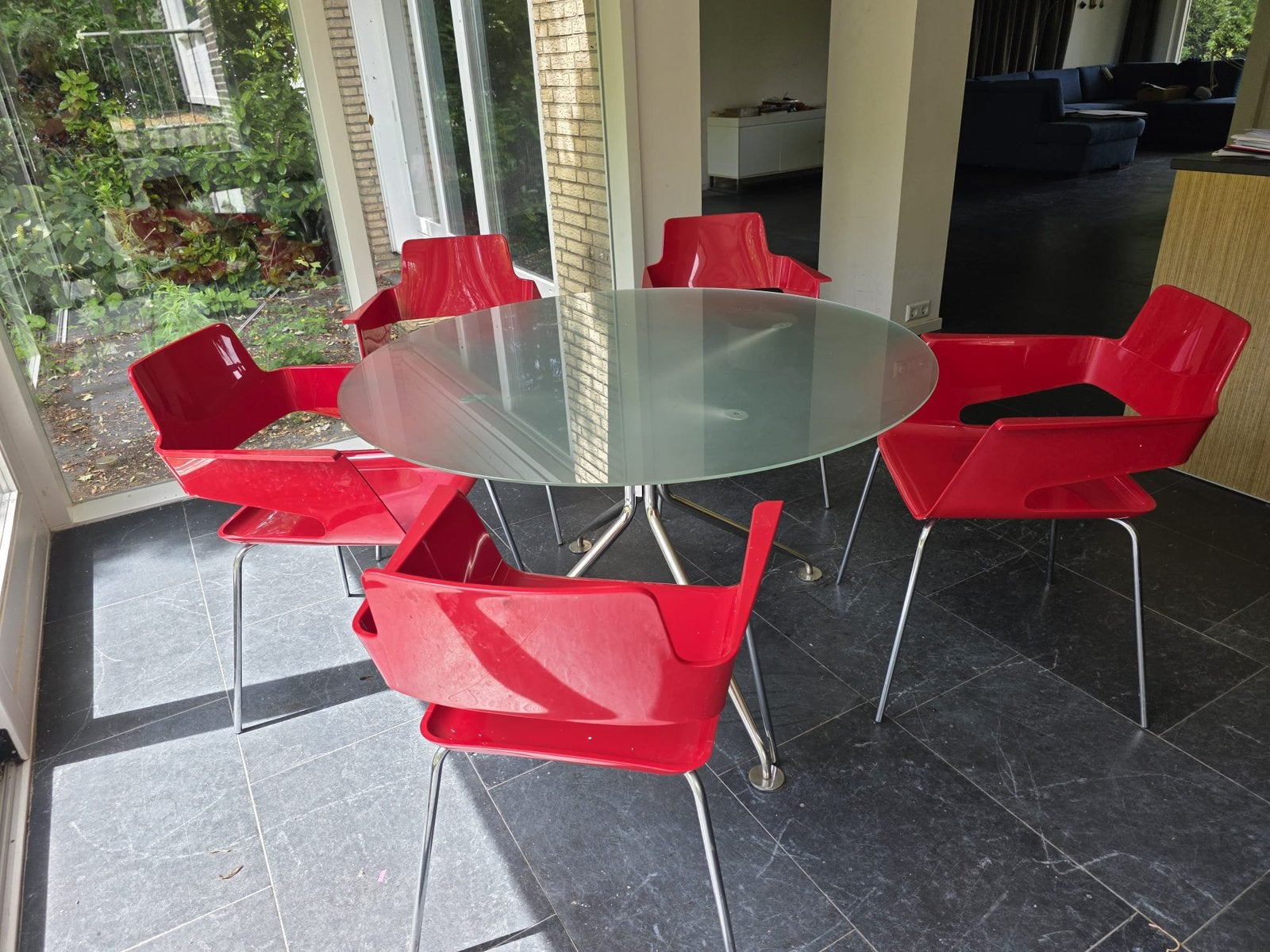 Eettafel set, Ophalen, Gebruikt, Rond, 200 cm of meer