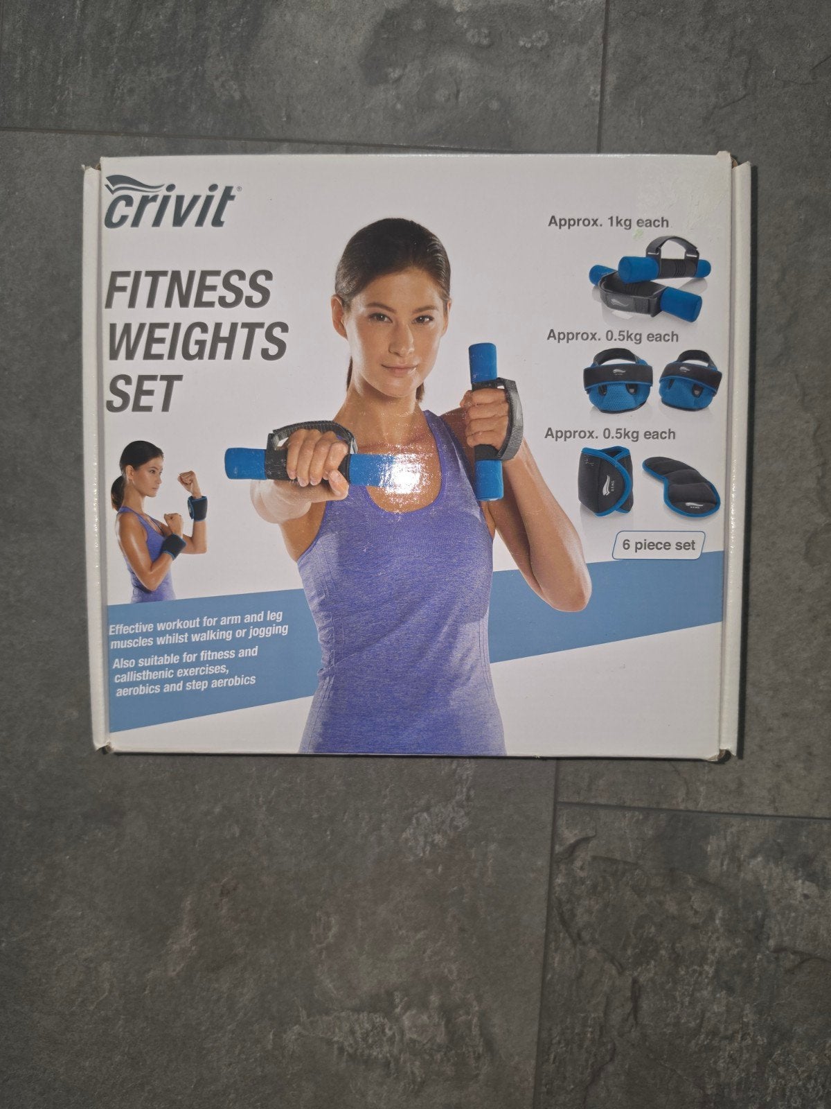 Crivit Fitness Gewichten Set - 6-delig, Ophalen of Verzenden, Nieuw, Armen, Halterschijven