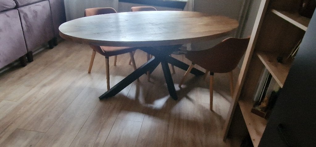 Eettafel, Huis en Inrichting, Tafels | Eettafels, Ophalen, Overige materialen, 50 tot 100 cm, Zo goed als nieuw