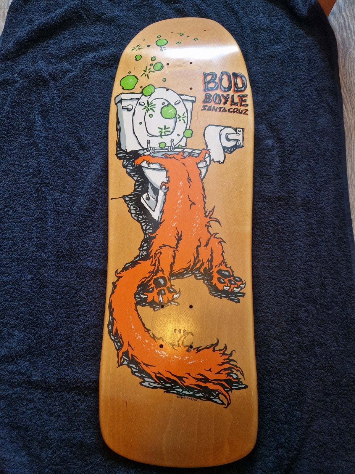 Santa Cruz Bod Boyle Reissue Sick Cat Skateboard Deck, Sport en Fitness, Skateboarden, Ophalen of Verzenden, Nieuw