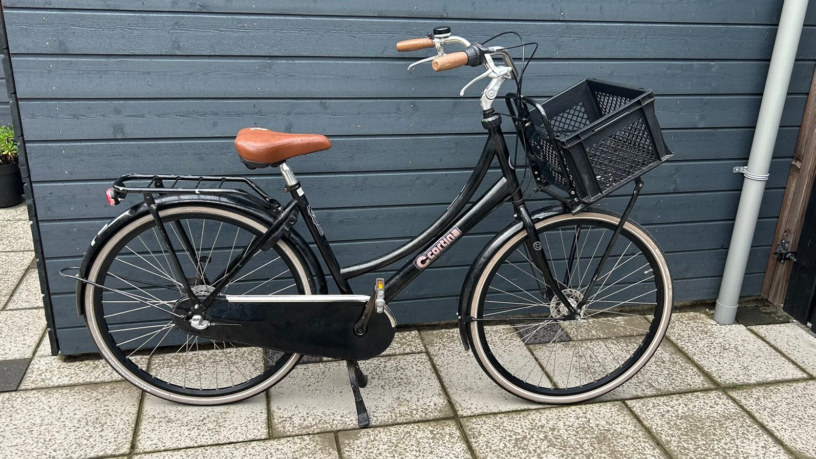 Cortina Roots Transport 28 inch zwart, Ophalen, Terugtraprem, Gebruikt, Handrem