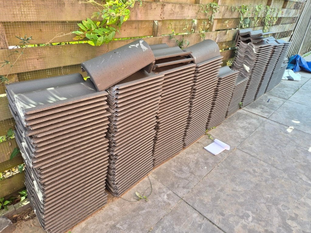 Monier sneldek pannen antraciet, Doe-het-zelf en Verbouw, Ophalen, Steen of Klei, Nieuw, 15 m² of meer