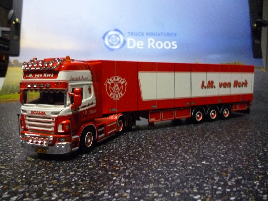 WSI Scania R5 I.M. van Herk, Ophalen of Verzenden, Nieuw, Bus of Vrachtwagen, Wsi