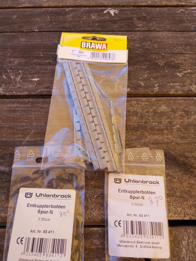 Uhlenbrock en brawa, onderdelen spoor N., Hobby en Vrije tijd, Modeltreinen | N-Spoor, Overige merken, Gelijkstroom of Wisselstroom