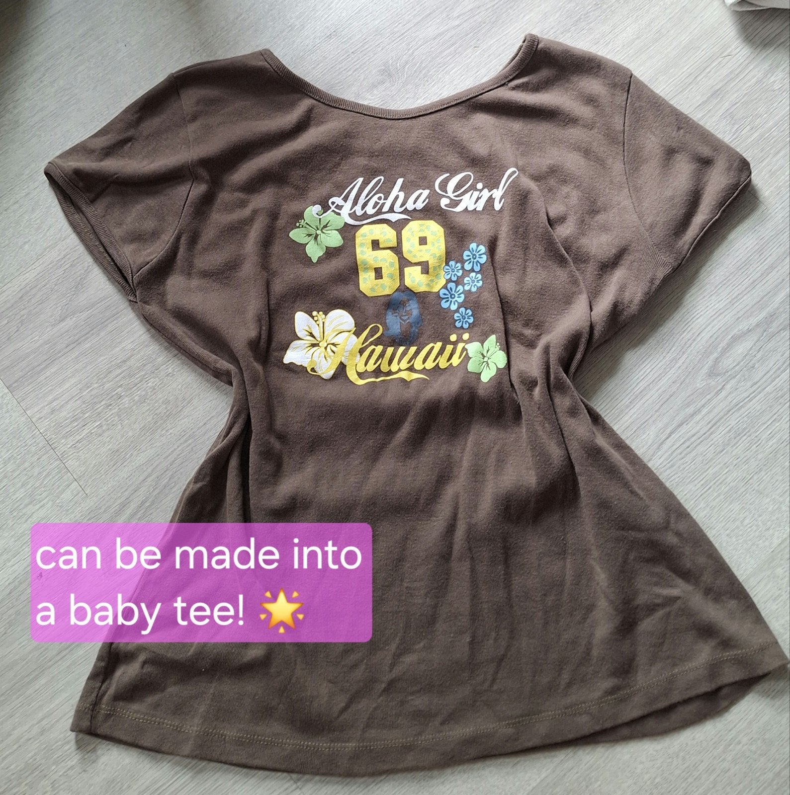y2k shirt, Kleding | Dames, Bruin, Maat 46/48 (XL) of groter, Ophalen of Verzenden, Zo goed als nieuw