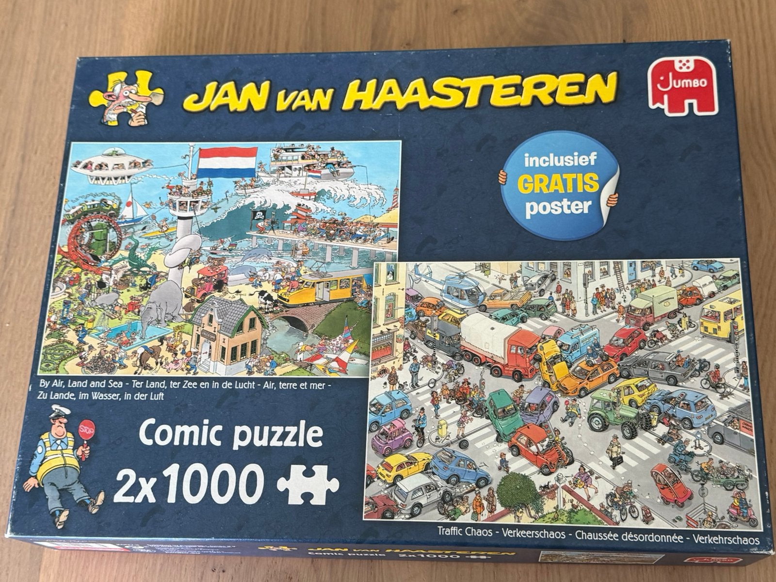 Jan van Haasteren 2x 1000, Ophalen of Verzenden, 500 t/m 1500 stukjes, Zo goed als nieuw