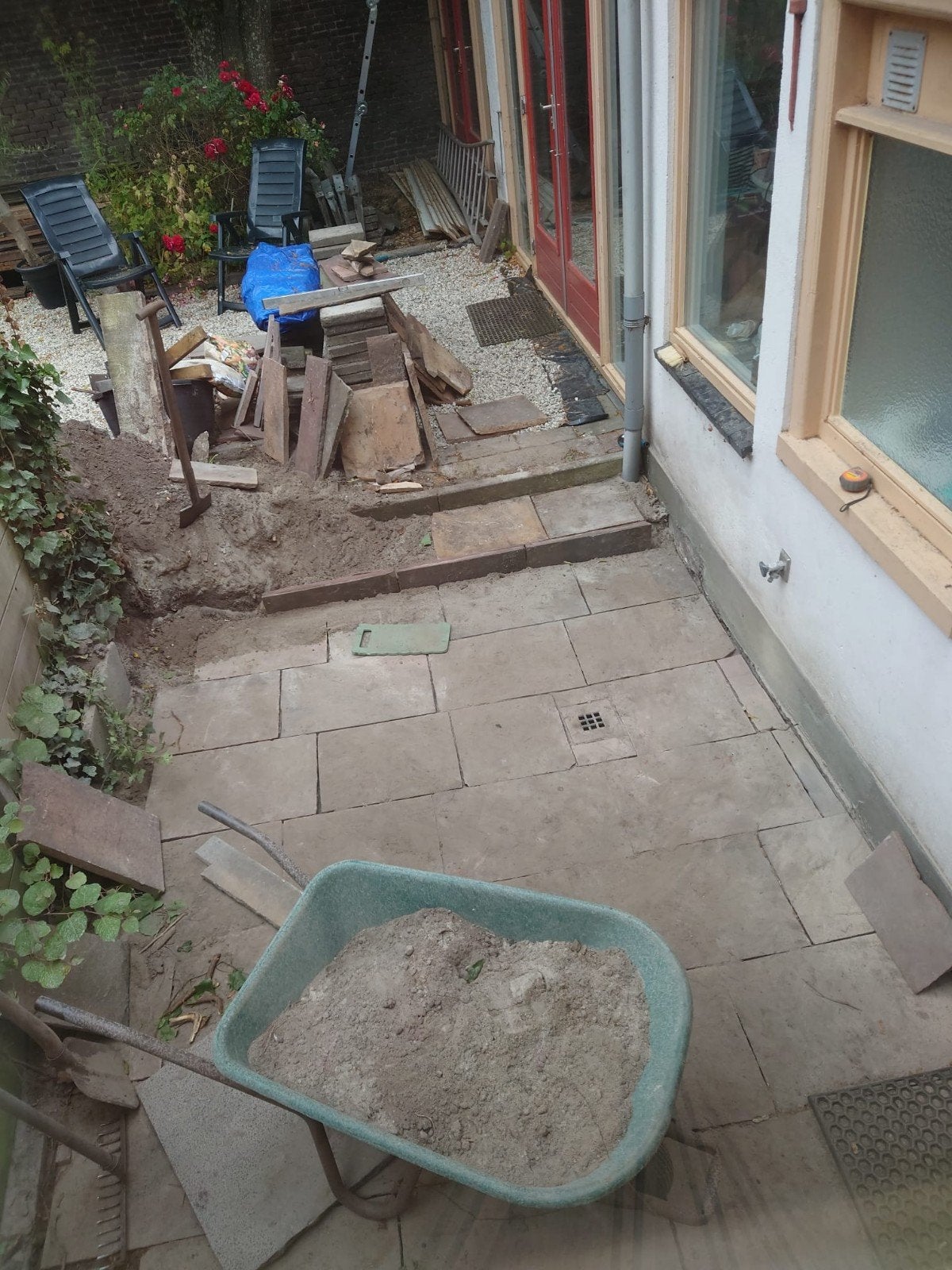Mooie grote leistenen terrastegels, circa 14 m², Tuin en Terras, Ophalen of Verzenden