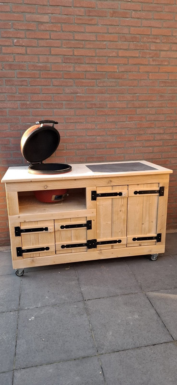 Buitenkeuken voor bv komado of green egg, Tuin en Terras, Buitenkeukens, Ophalen, Nieuw, Houtskool