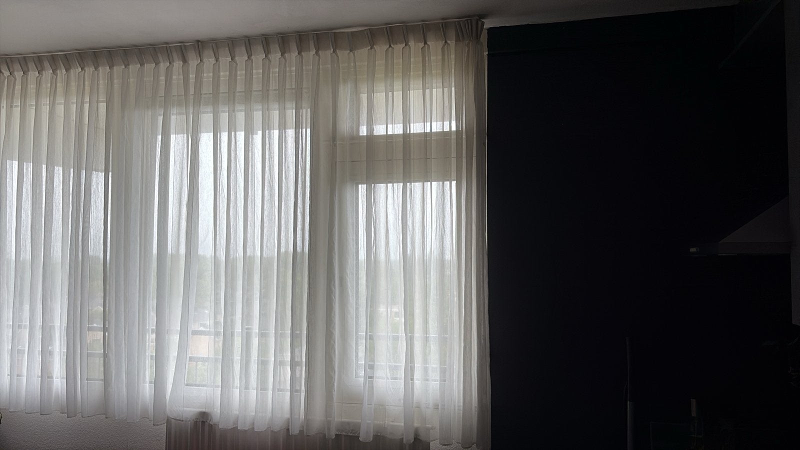 Lichtdoorlatende Vitrage - 167x280 cm, Ophalen, Vitrage, Gebruikt, Wit