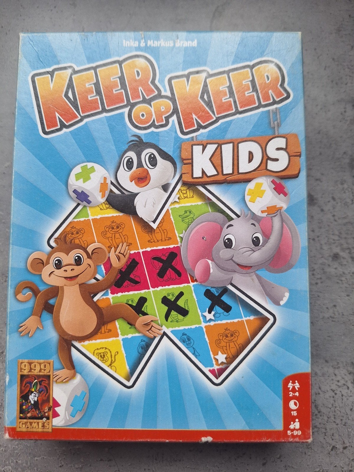 Keer op Keer Kids - Dobbelspel voor kinderen (Schmidt), Drie of vier spelers, Ophalen of Verzenden, Gebruikt, Schmidt Spiele