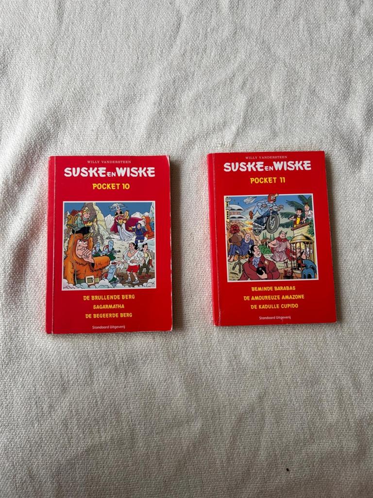 Suske en Wiske Pocket 10 en 11 - Standaard Uitgeverij, Meerdere stripboeken, Ophalen of Verzenden, Zo goed als nieuw