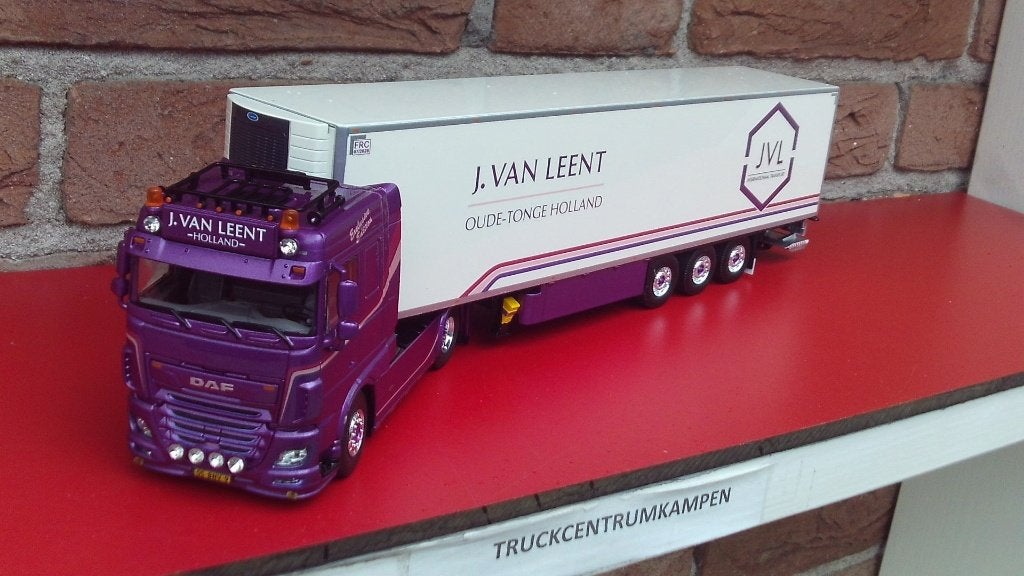 Tekno  Daf  XF  4 x 2  Space  Cab  van  J.  van  Leent., Hobby en Vrije tijd, Ophalen of Verzenden, Nieuw, Bus of Vrachtwagen