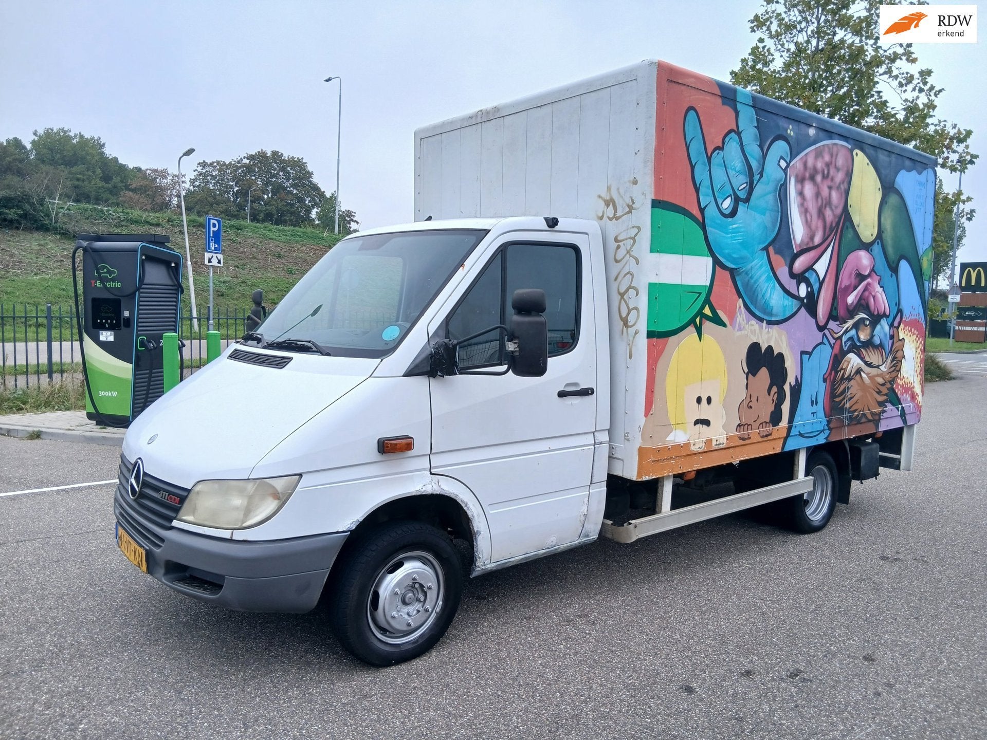 Mercedes-Benz Sprinter 411 CDI 2.2 355!RIJDT GOED!SCHAKELT G, Gebruikt, 4 cilinders, ABS, Wit