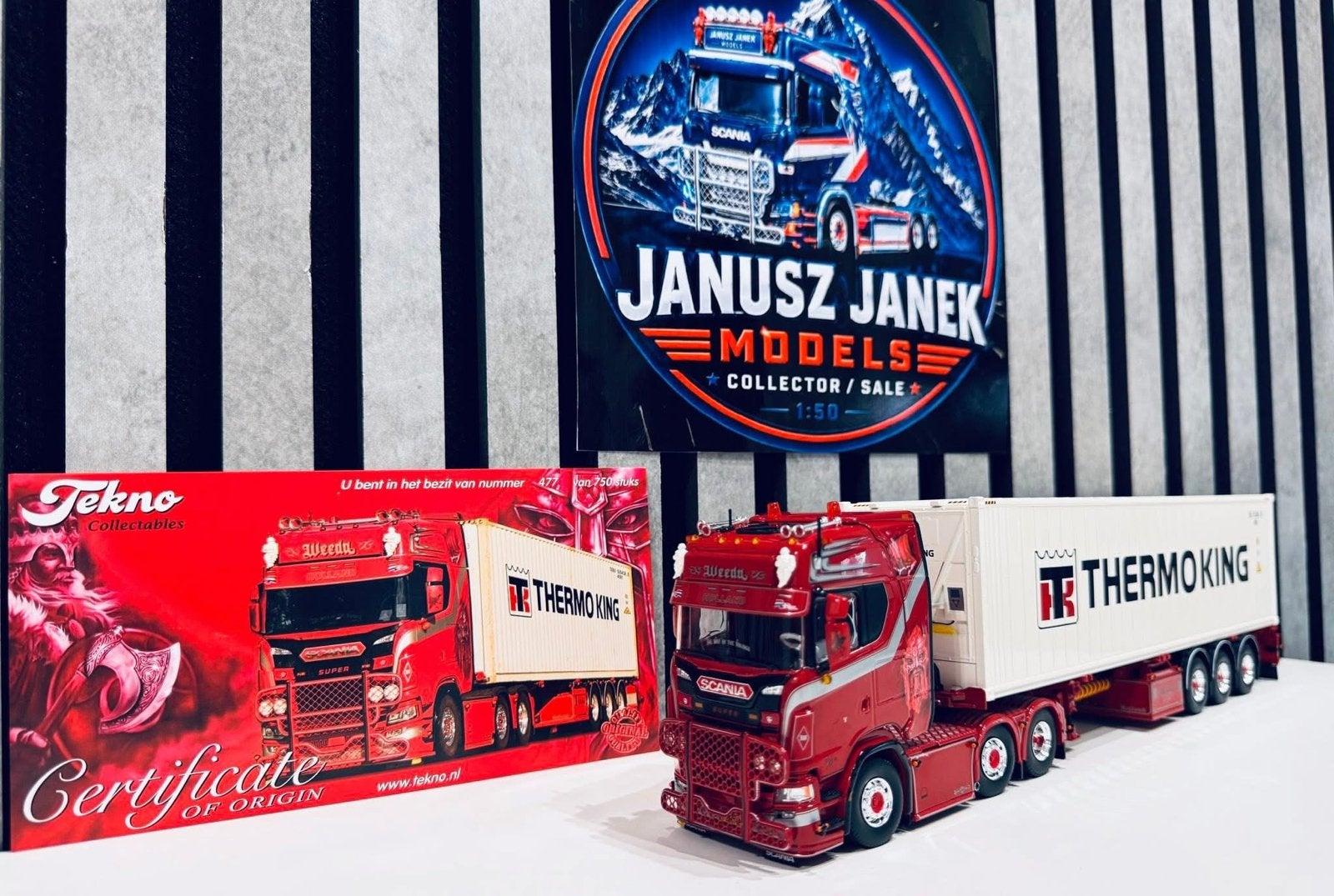 Scania Weeda - Vikings 2024 Netherlands Tekno 1:50, Ophalen of Verzenden, Nieuw, Bus of Vrachtwagen, Overige merken