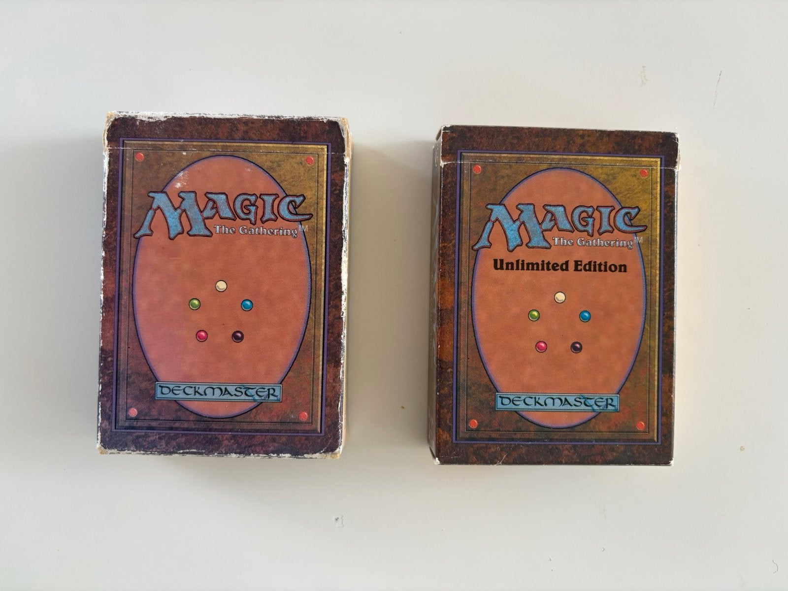 MTG Beta & Unlimited lege starterboxen (geen rulebook), Ophalen of Verzenden, Gebruikt, Overige typen