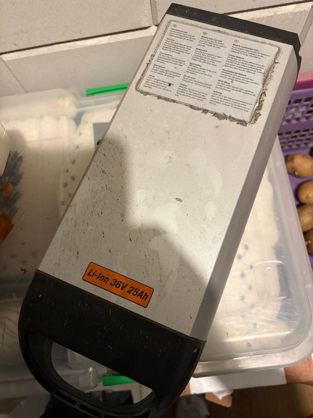 Accu voor van Raam, Ophalen, Gebruikt