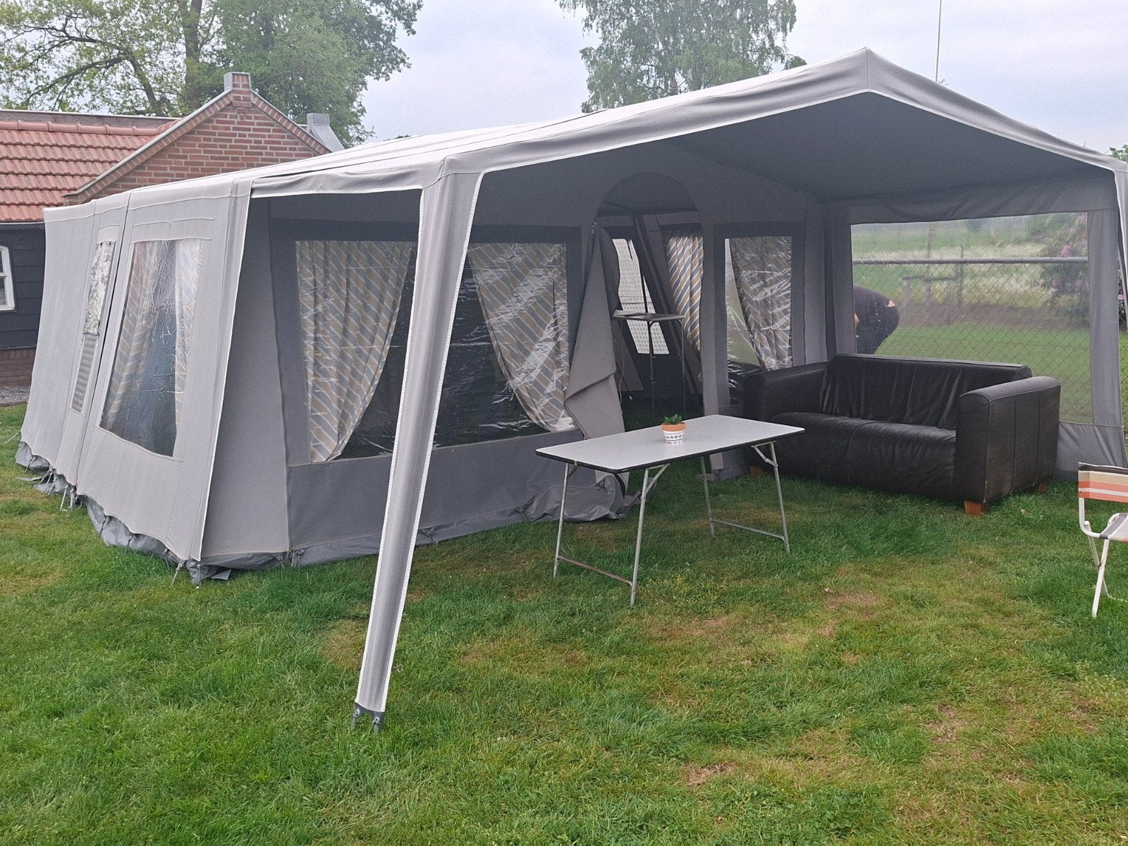 Roadmaster Ideal vouwwagen met ruime voortent, Ophalen of Verzenden