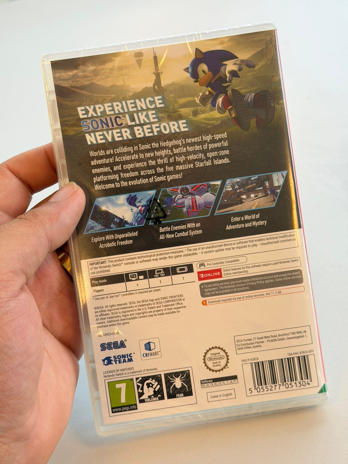 Sonic Frontiers Nintendo Switch Nieuw SEALED kan Switch 2 II, Avontuur en Actie, 1 speler, Nieuw, Ophalen of Verzenden