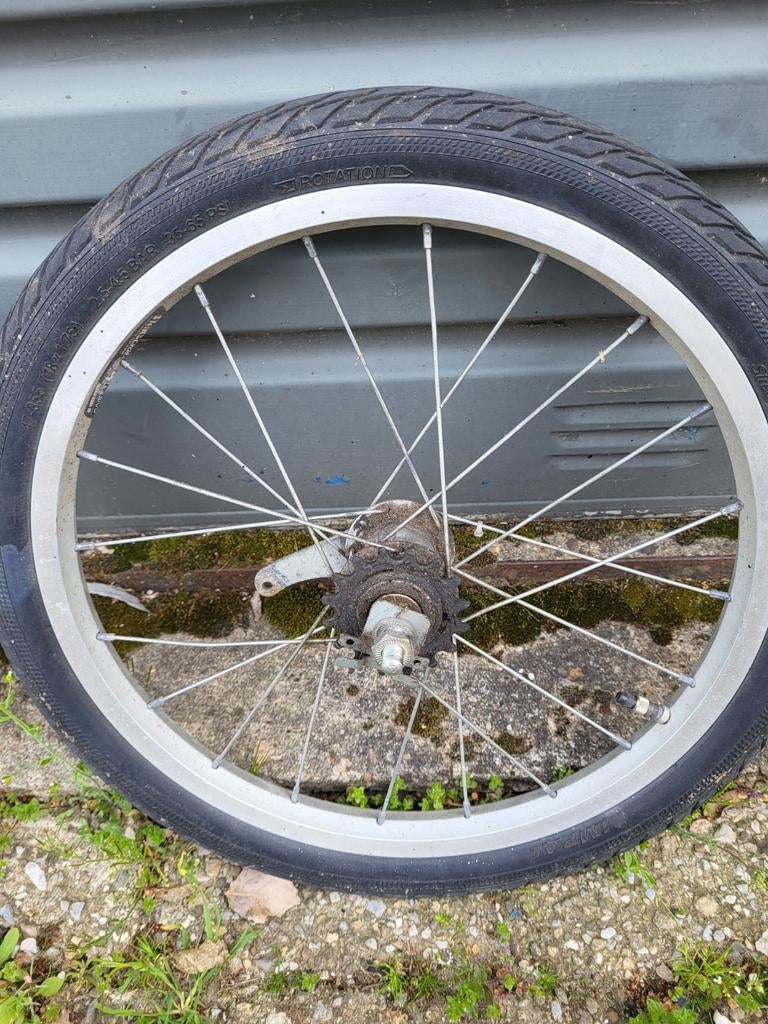 Achterwiel wielen set 18 inch met terugtraprem, Fietsen en Brommers, Brommeronderdelen | Oldtimers, Ophalen of Verzenden, Overige typen