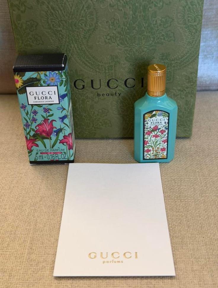 Miniatuur Gucci Flora Gorgeous Jasmine edp 5ml nieuw in doos, Verzamelen, Ophalen of Verzenden, Nieuw, Miniatuur, Gevuld