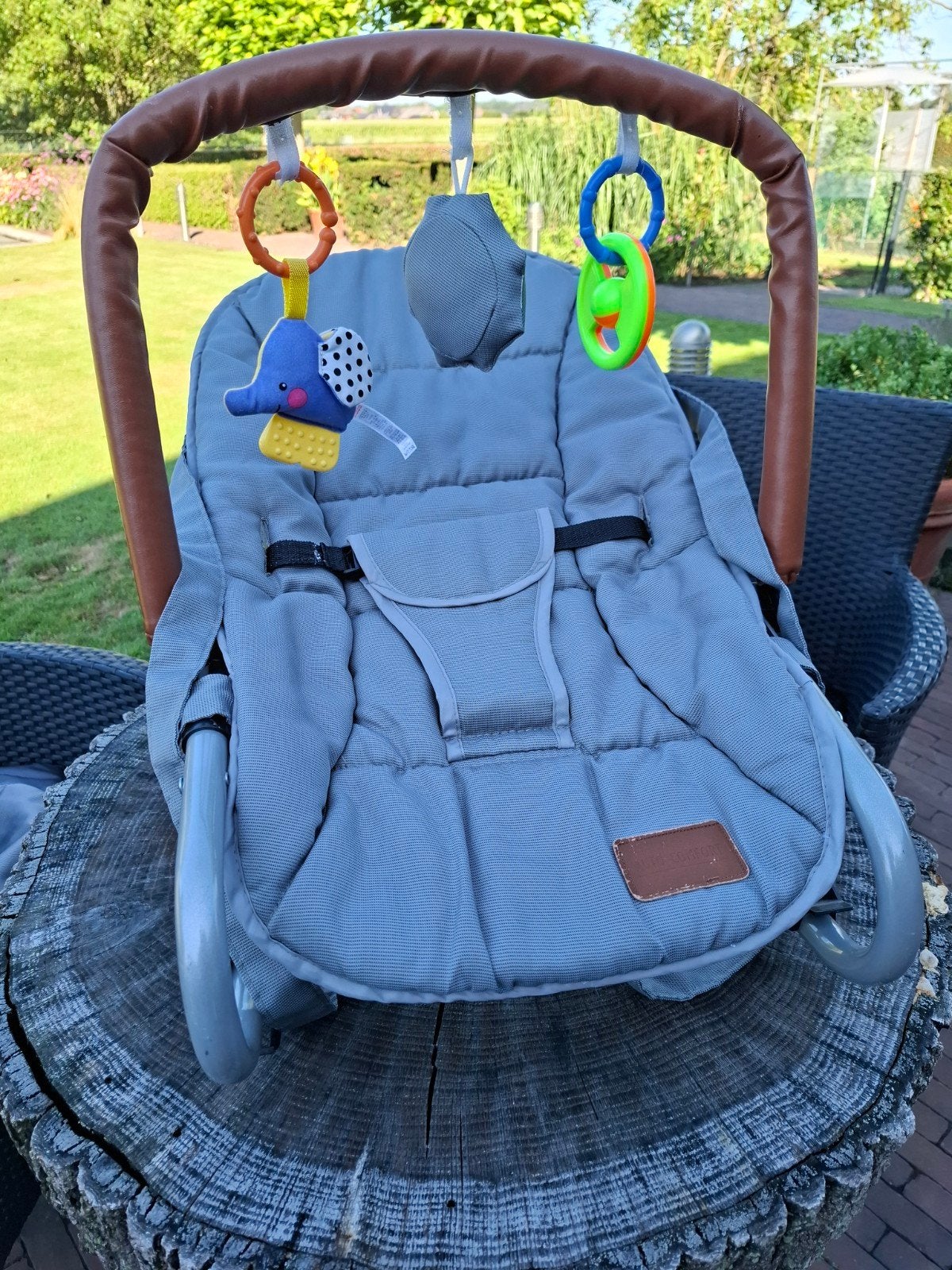 Wipstoel voor baby - Vanaf geboorte tot draaien, Wipstoel, Met gordel(s) of riempje(s), Zo goed als nieuw, Ophalen