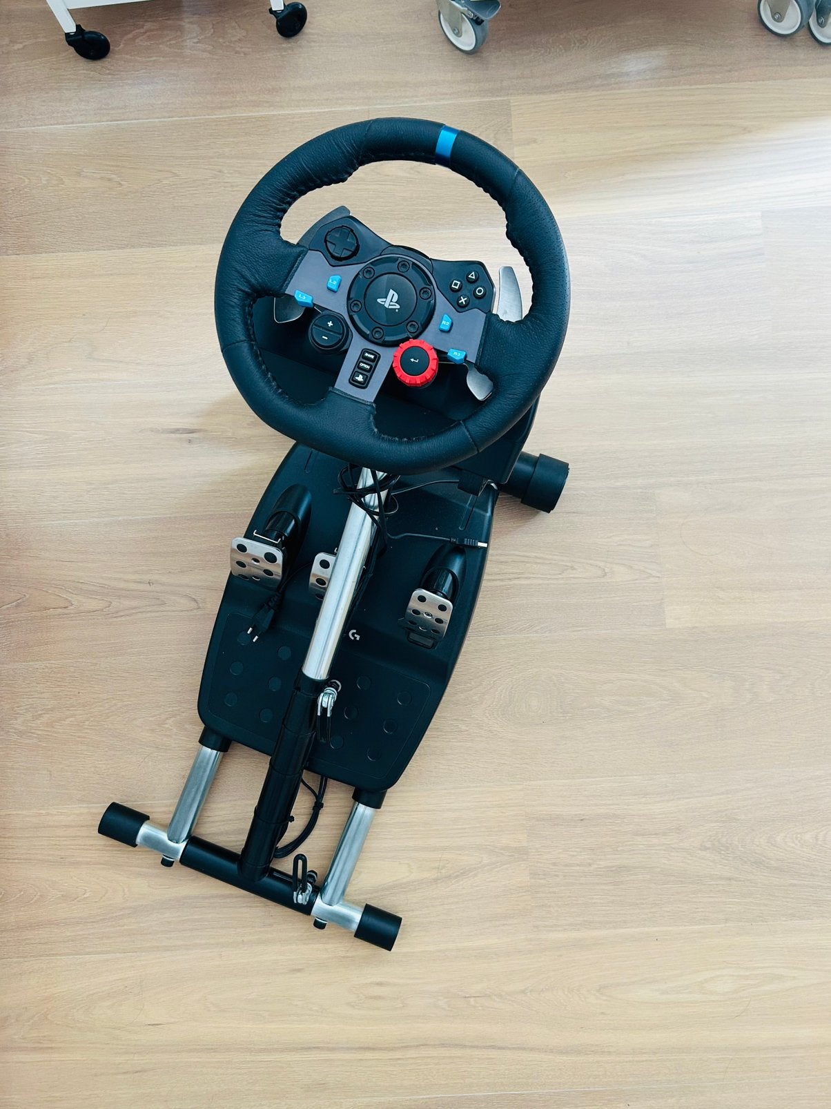 Logitech G29 Driving Force + pedalen + standaard PlayStation, Spelcomputers en Games, Ophalen, Zo goed als nieuw, Playseat of Racestoel
