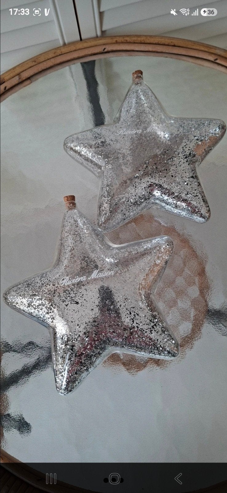 Rivièra Maison Big Star 17x17; 2 stuks, Ophalen of Verzenden, Zo goed als nieuw