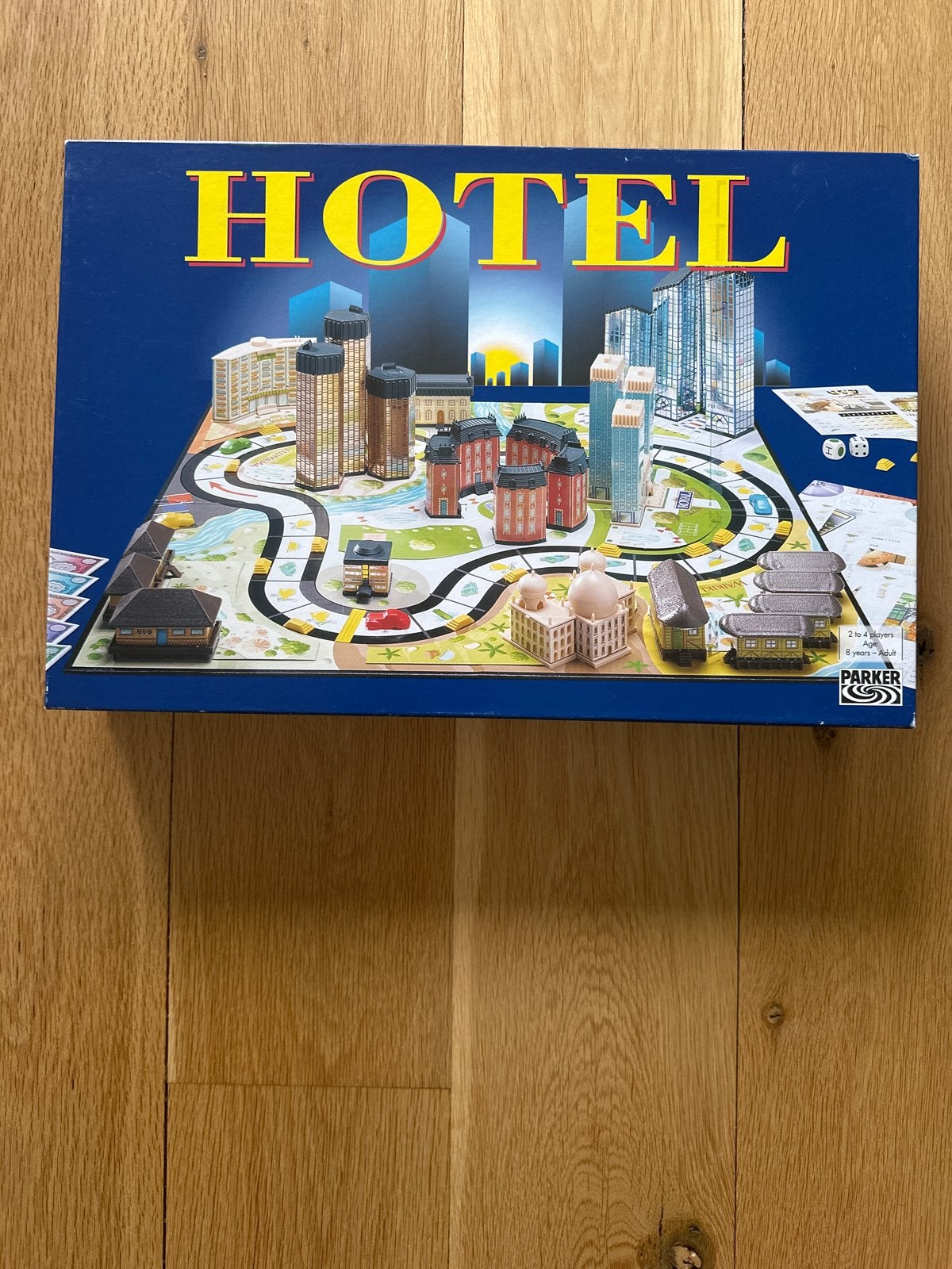 Hotel bordspel van Parker - Bouw je eigen imperium!, Drie of vier spelers, Ophalen, Gebruikt