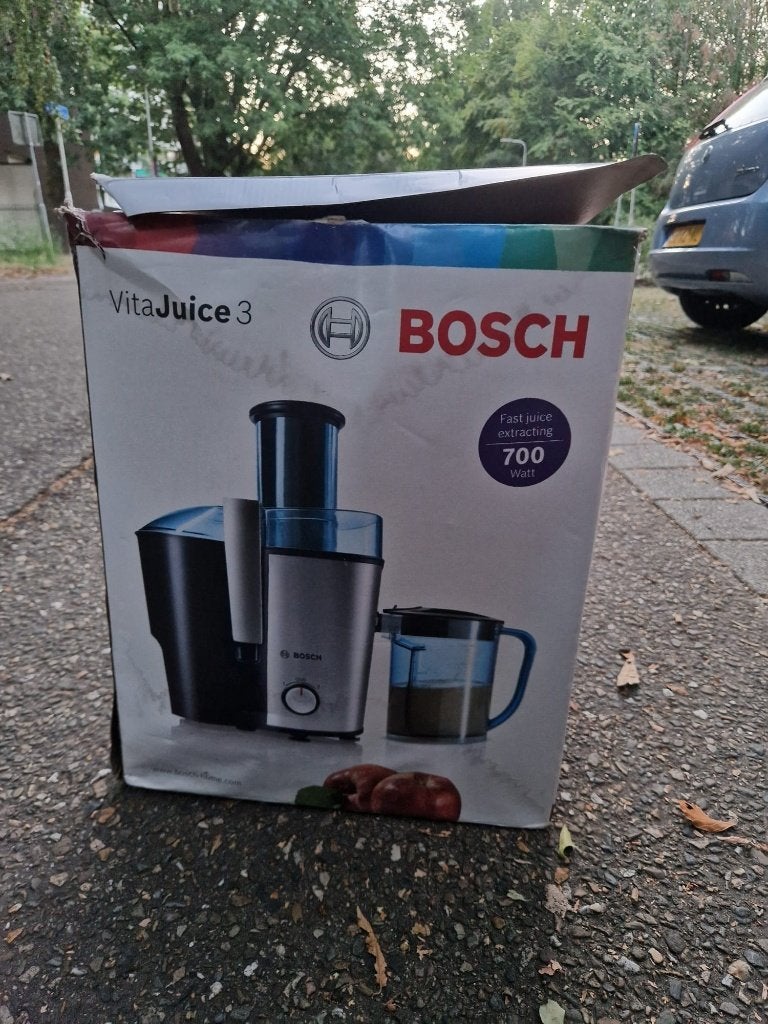 Bosch VitaJuice3 Sapcentrifuge/Zaptenpers(700W)-Werktend!, Ophalen of Verzenden, Gebruikt
