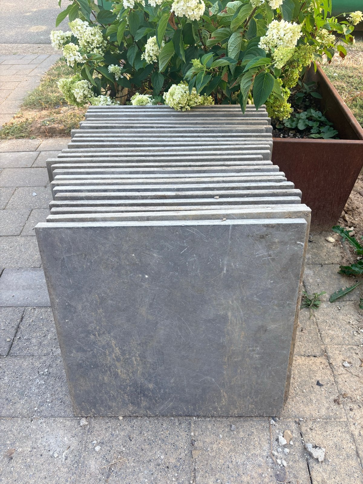 Gebruikte terrastegels, grijs, 60x60 cm, Ophalen, Gebruikt, 10 m² of meer, Beton