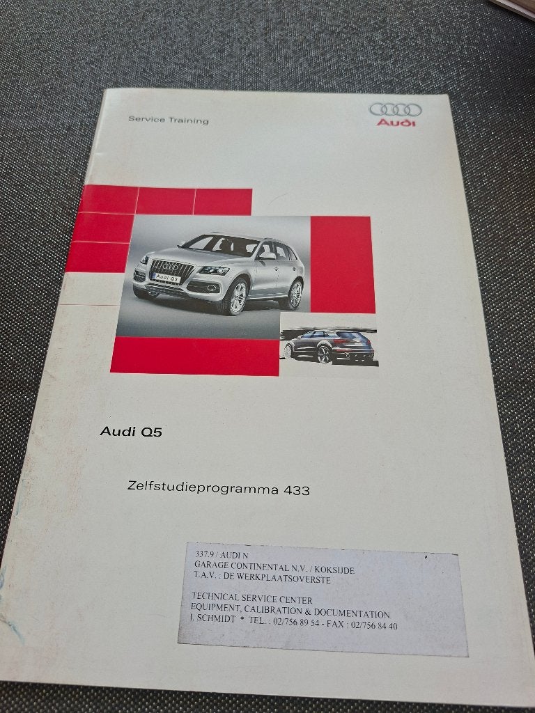 Service training audi q5, Auto diversen, Handleidingen en Instructieboekjes, Ophalen of Verzenden
