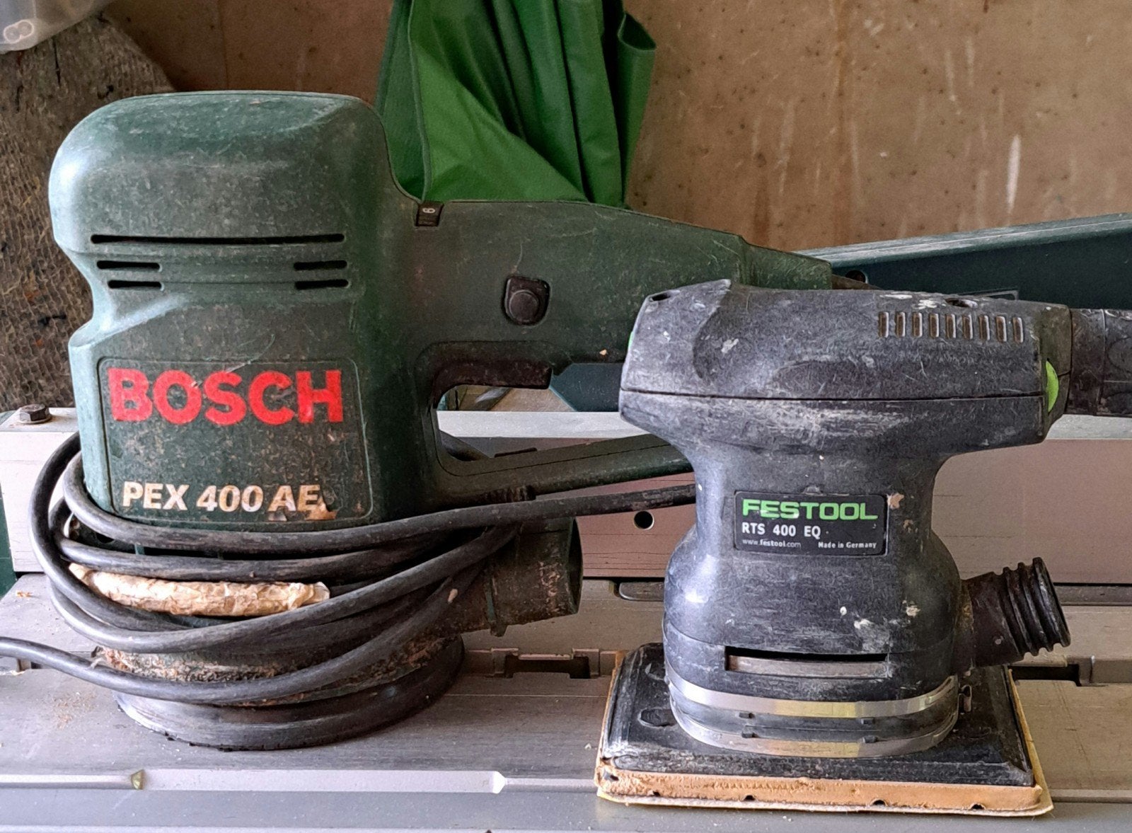Bosch PEX 400 AE en Festool RTS 400 EQ schuurmachines, Ophalen, Gebruikt, Excentrische schuurmachine