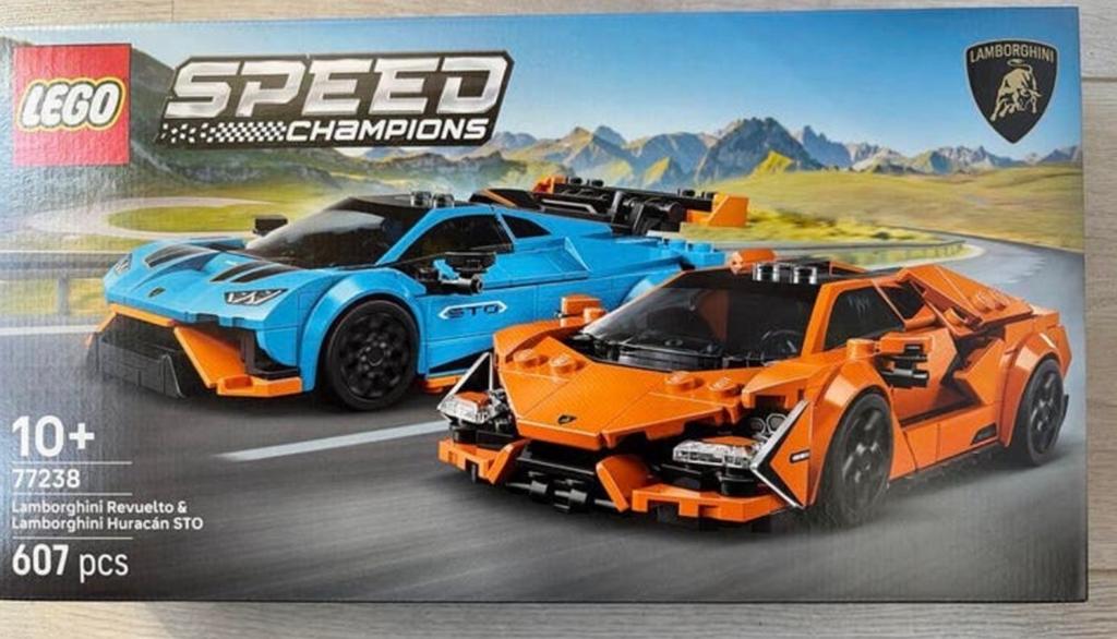 LEGO Speed Champions Lamborghini Revuelto & Huracán STO, Lego, Denemarken, Nieuw, Complete set